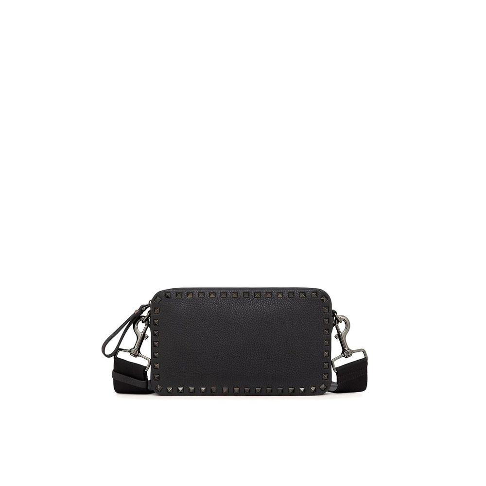 Valentino Garavani Black Calfskin Shoulder Bag
